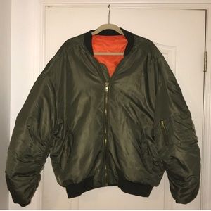 Oversized olive bomber